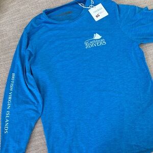 Caribbean Blue British Virgin Islands Rash Guard. NWT Men’s XS